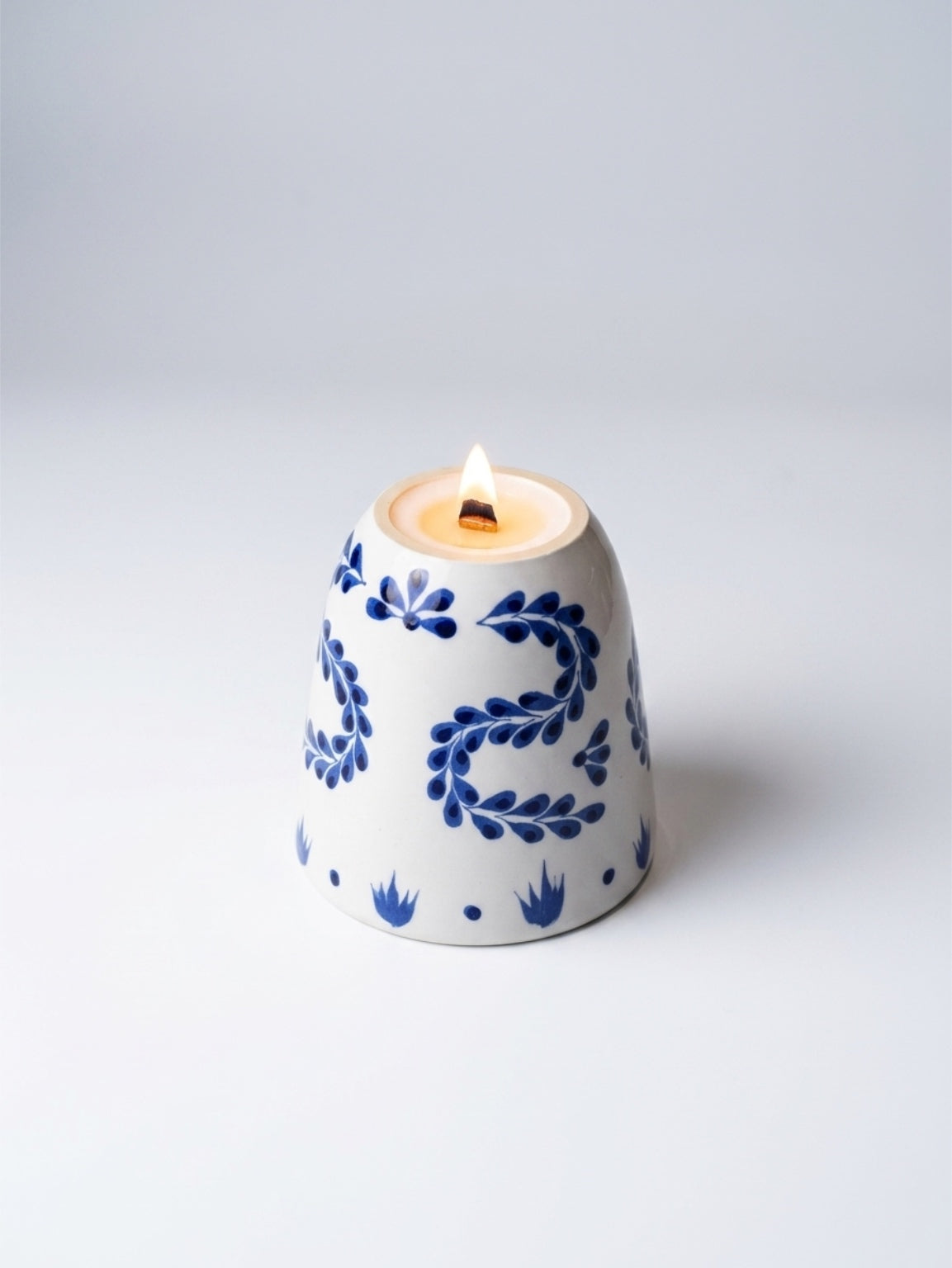 Recycled Tequila Bottle Candle